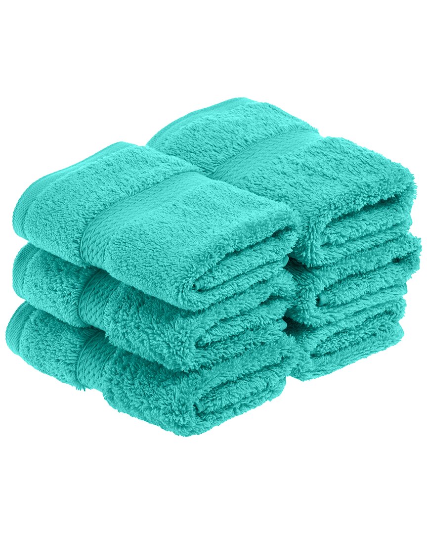 Highly Absorbent 6pc Ultra Plush Face Egyptian Cotton Towel Set