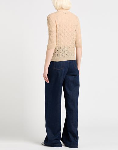 Woman Turtleneck Beige Size 4 Alpaca wool, Wool, Polyamide