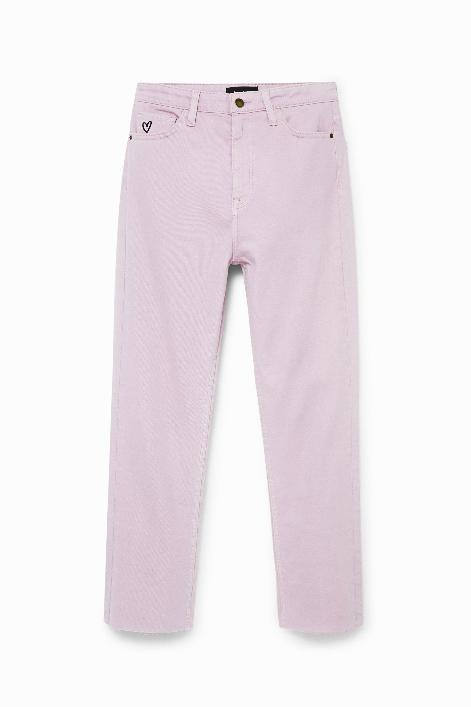 Straight cropped jeans