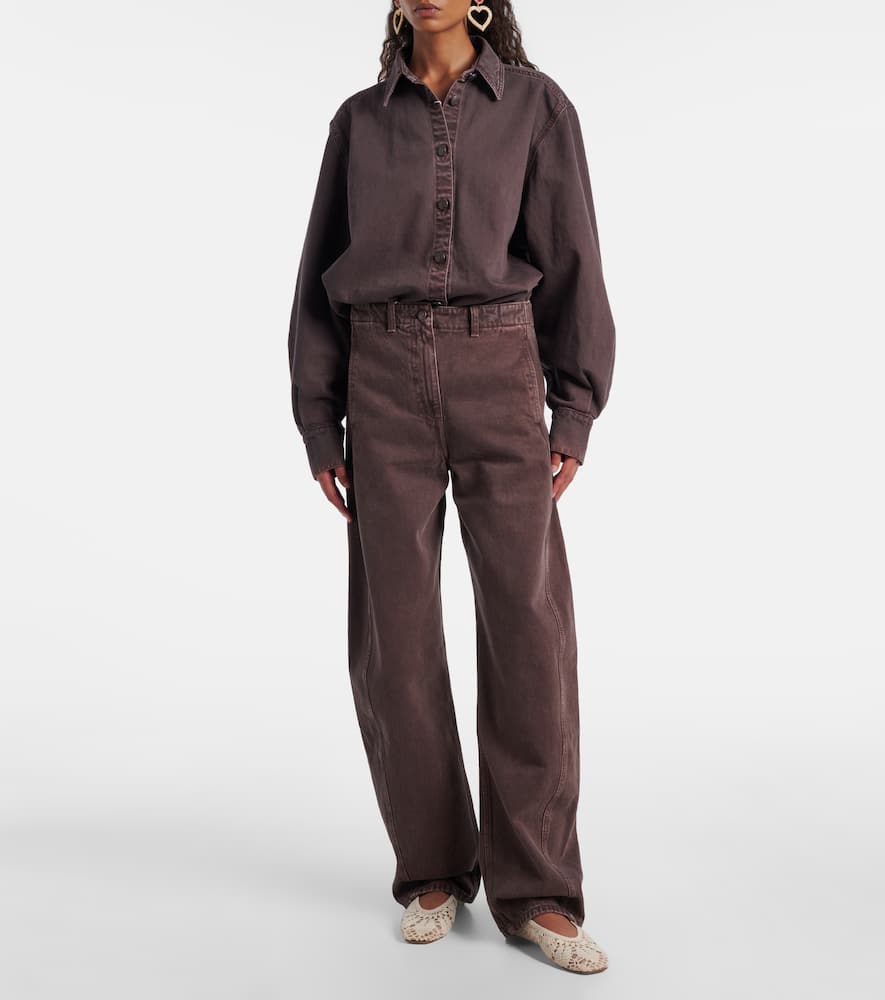 High-rise balloon jeans