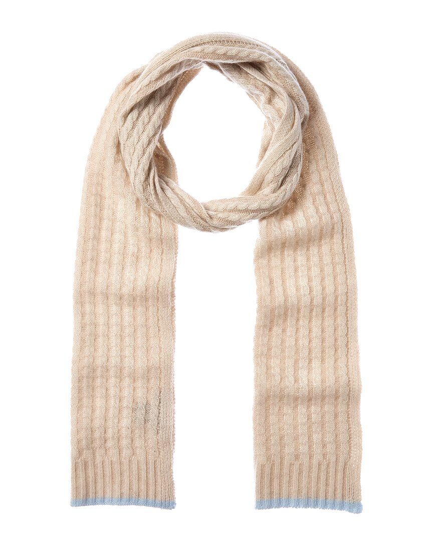 Cashmere Plaited Baby Cable Cashmere Scarf