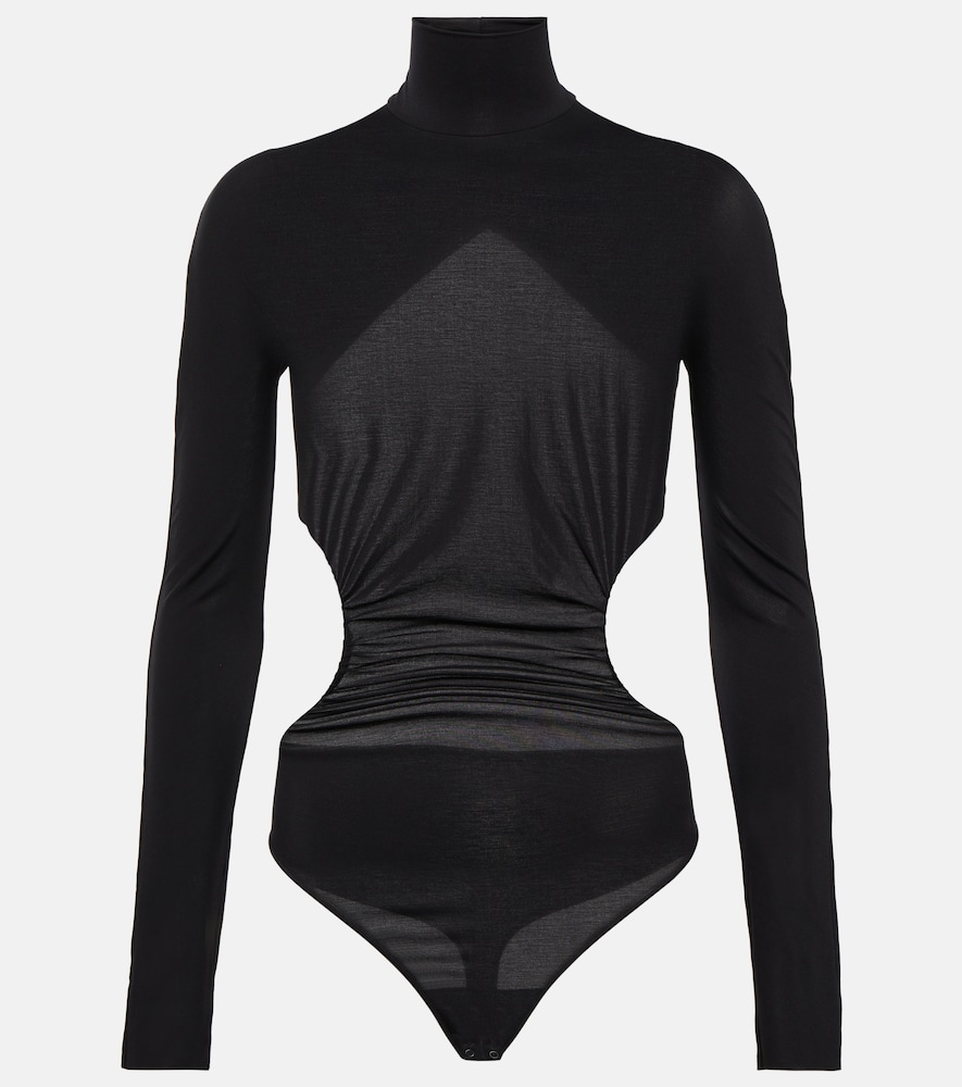 Wolford x N21 cutout turtleneck bodysuit