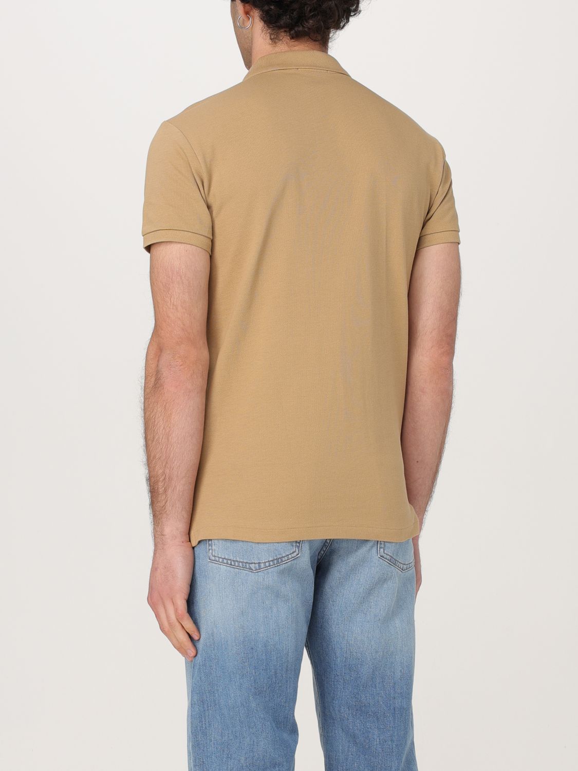 Polo Shirt Men color Coffee