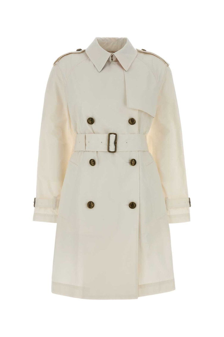 Burberry - belgravia cotton trench coat double breasted