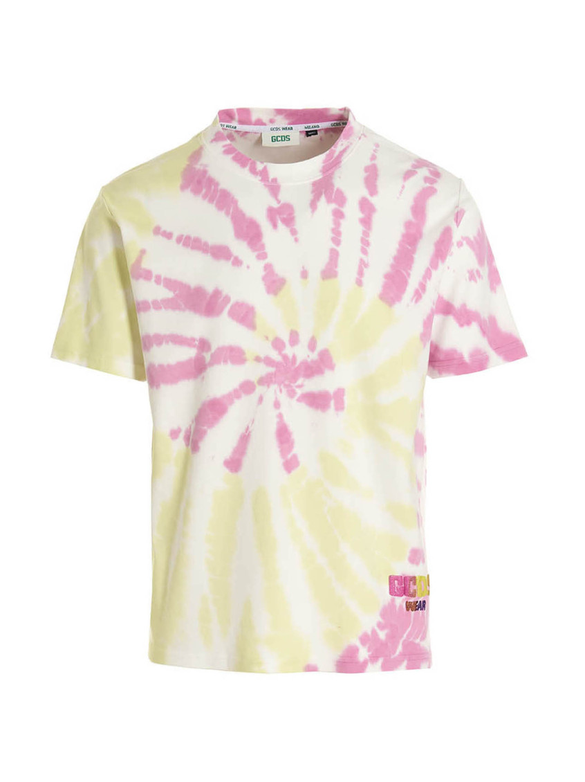 -'Tie Dye' T Shirt Multicolor-Uomo
