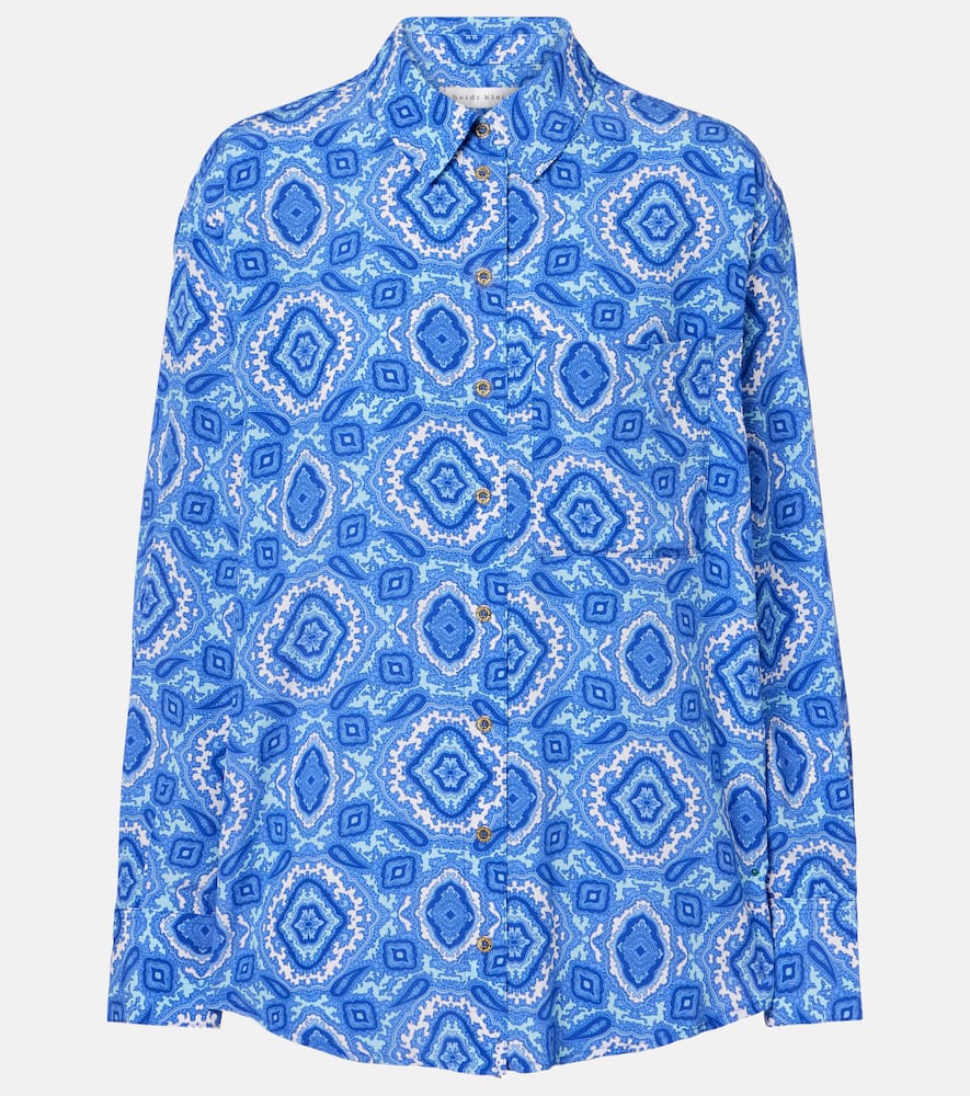Mykonos printed silk shirt