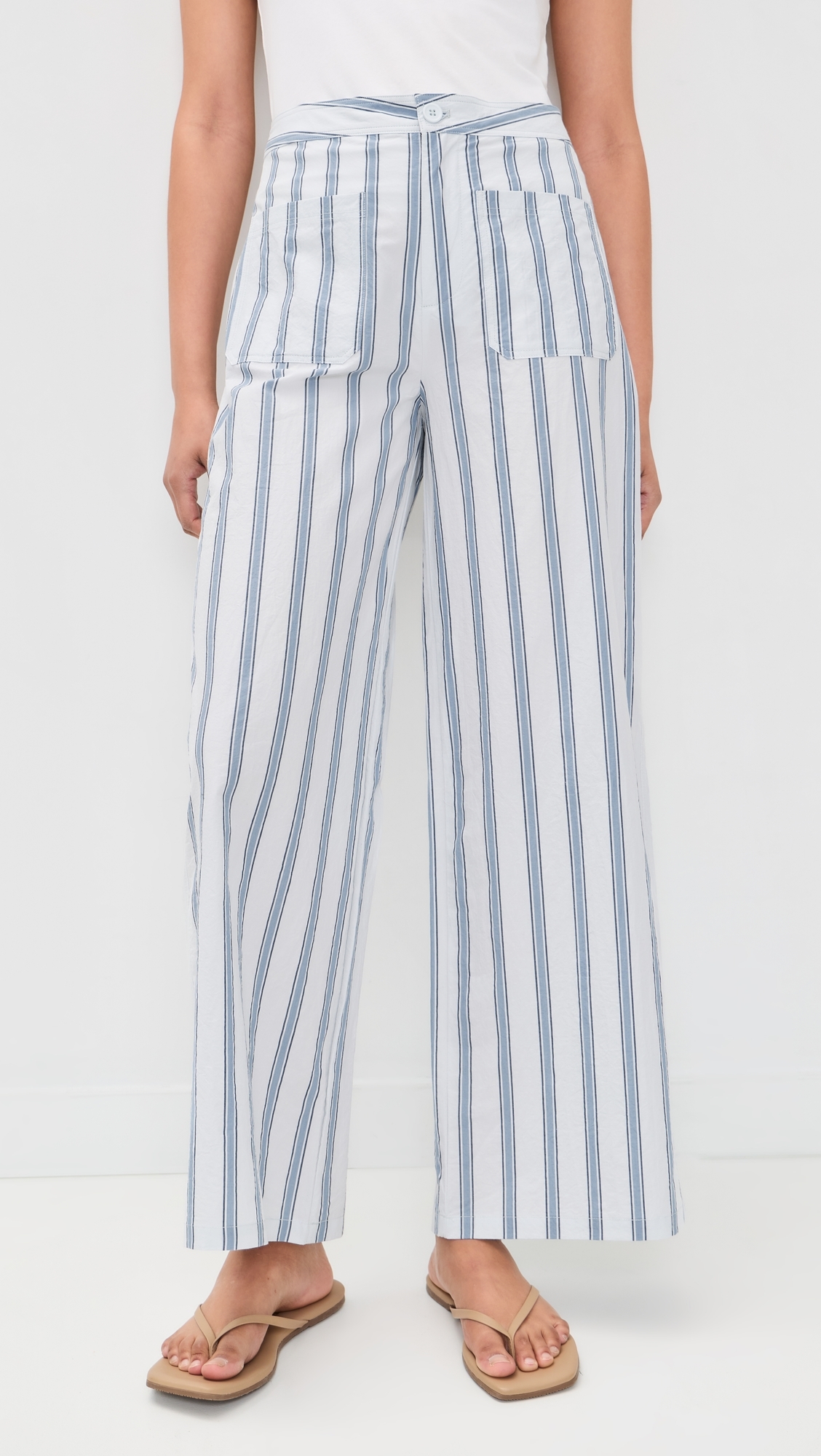 Retro Stripes Pants Ice Blue