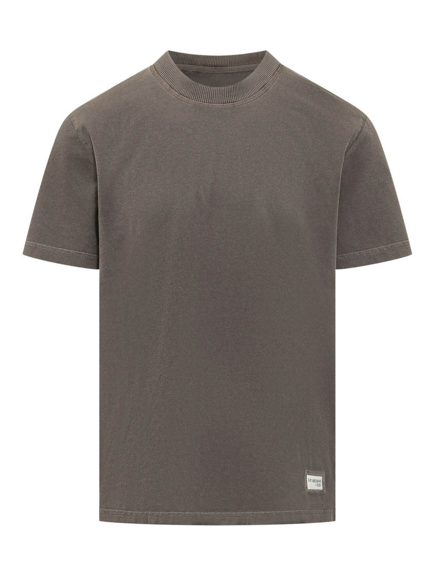 Brown Solid Crew Neck T-Shirt
