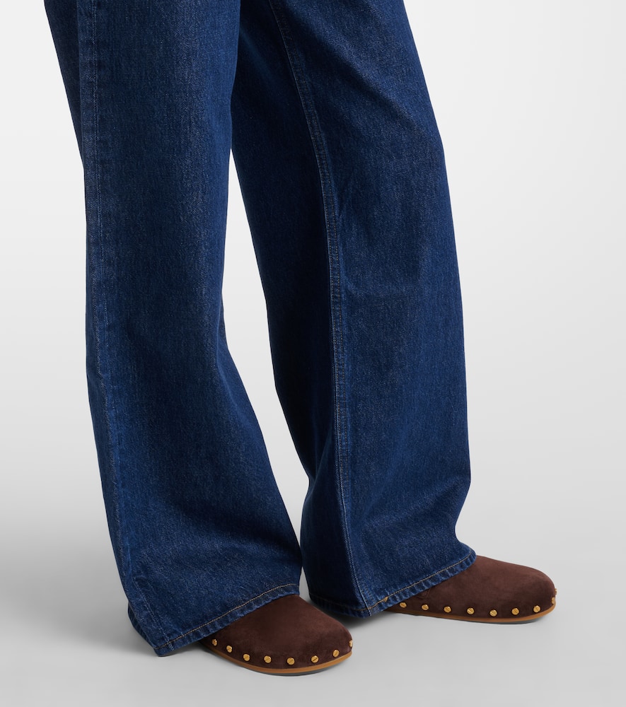 Dame high-rise wide-leg jeans
