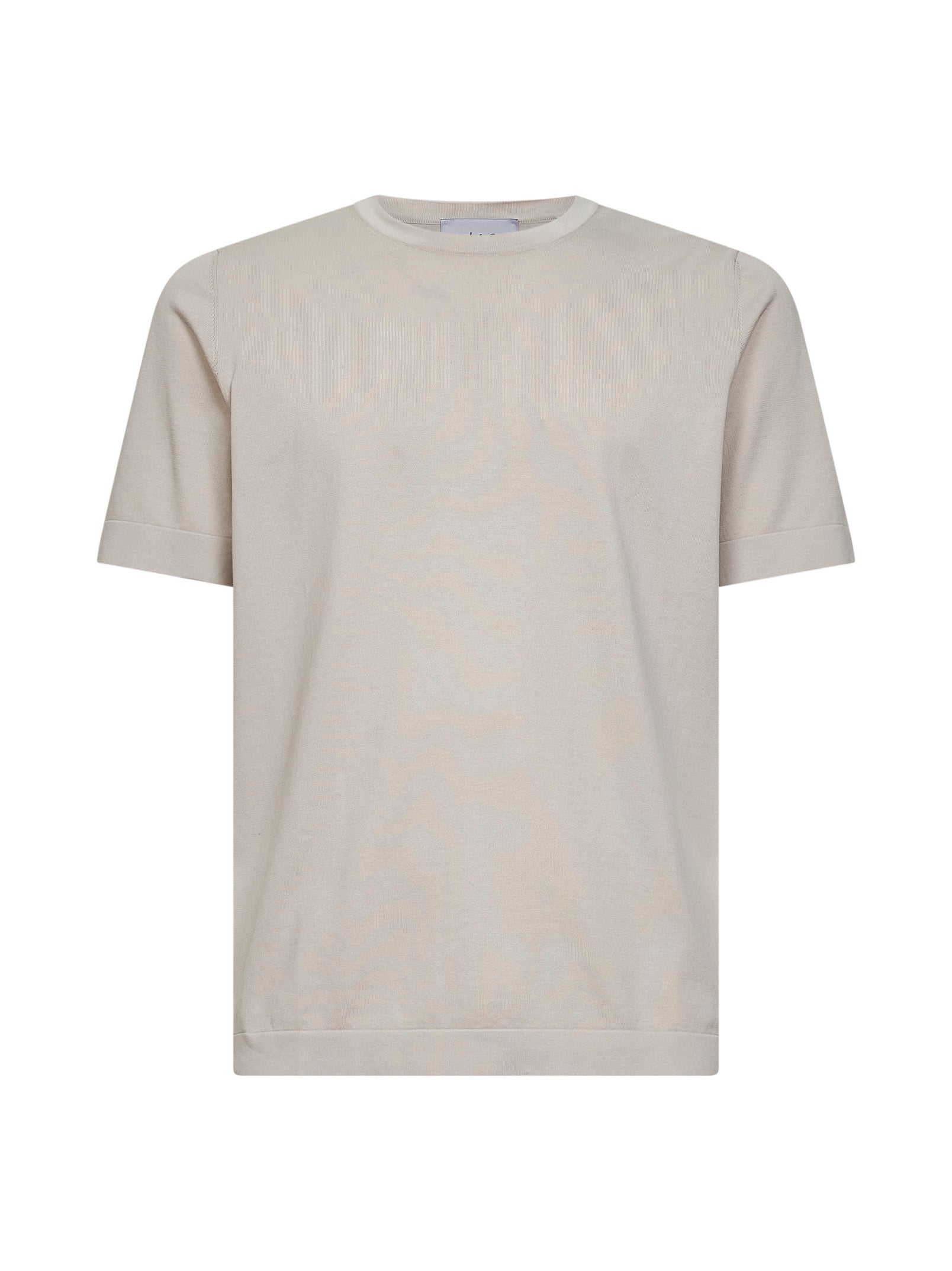 Cotton Knit Crewneck T-Shirt — Ivory