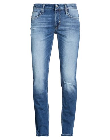 Man Jeans Blue Size 30 Cotton, Elastane