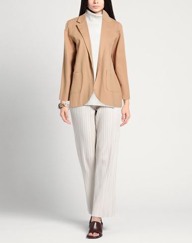 Woman Blazer Camel Size 10 Viscose, Polyamide, Elastane
