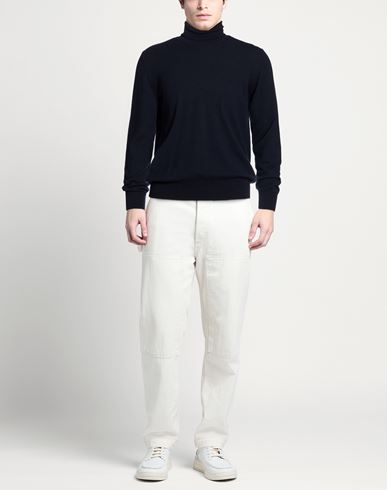 Man Turtleneck Midnight blue Size S Merino Wool, Cashmere