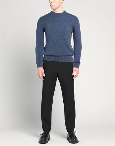 Man Sweater Slate blue Size L Wool, Viscose, Polyamide, Cashmere