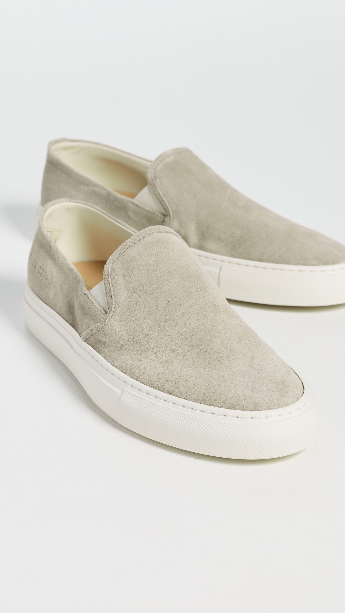 Slip On Low Profile Sneakers Warm Grey
