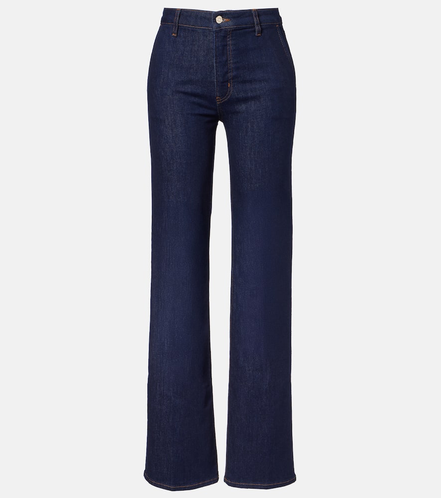 High-rise straight jeans
