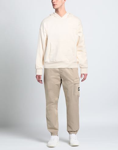 Garment Workshop Man Sweatshirt Ivory Size L Cotton