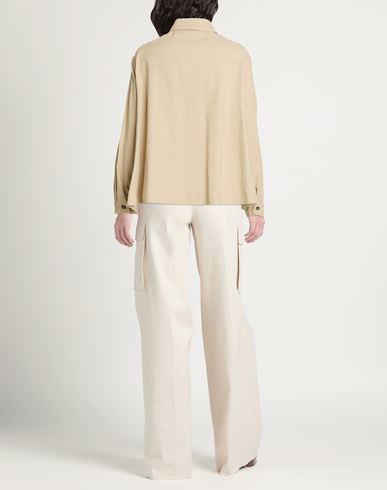 Woman Shirt Beige Size S Cotton