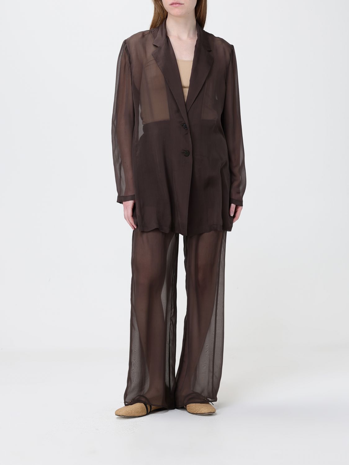 Pants Woman color Cocoa