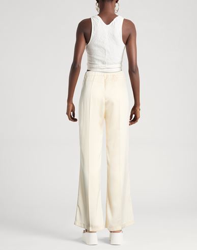 Woman Pants Cream Size 8 Polyester