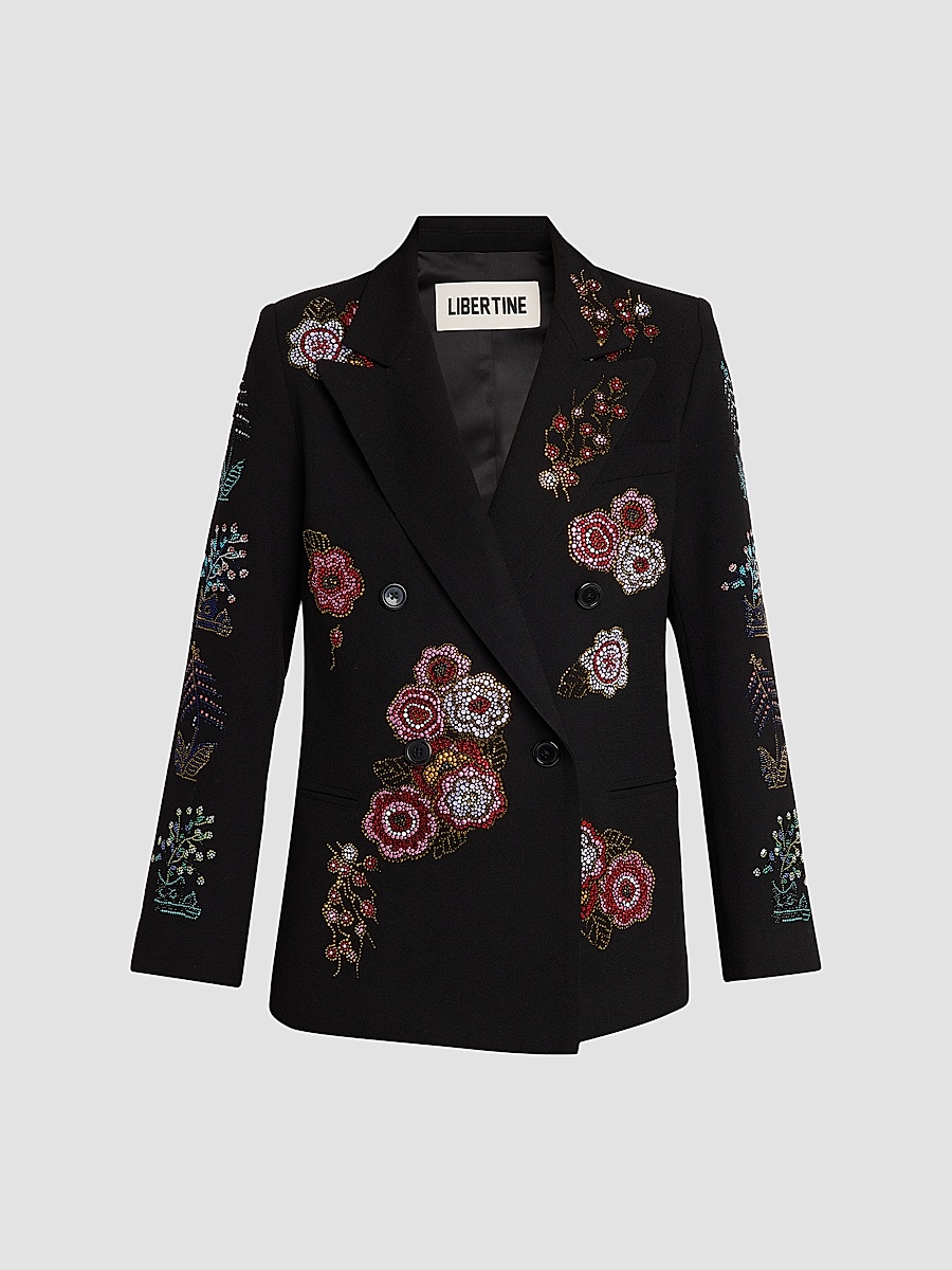 Women's Colette Double-Breasted Blazer - Black
