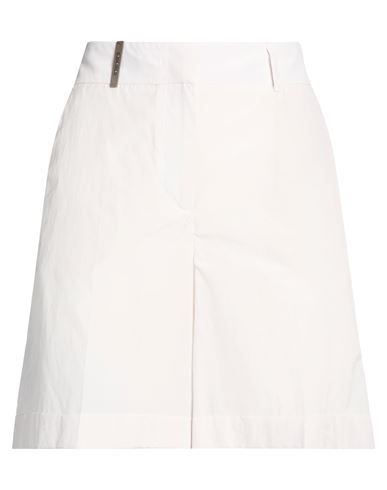 Woman Shorts & Bermuda Shorts Off white Size 6 Cotton, Polyester