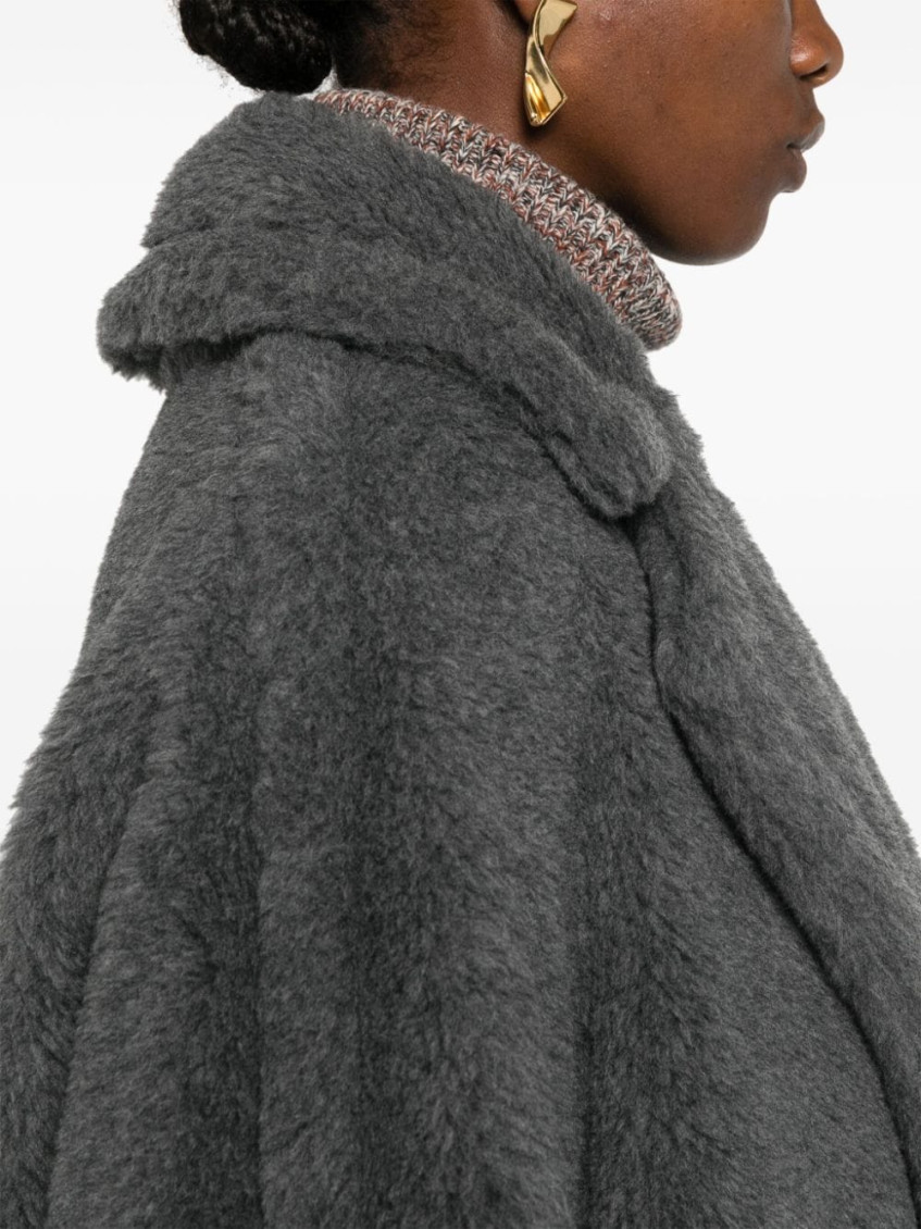 Oversized Teddy Coat In Wool And Alpaca Coats