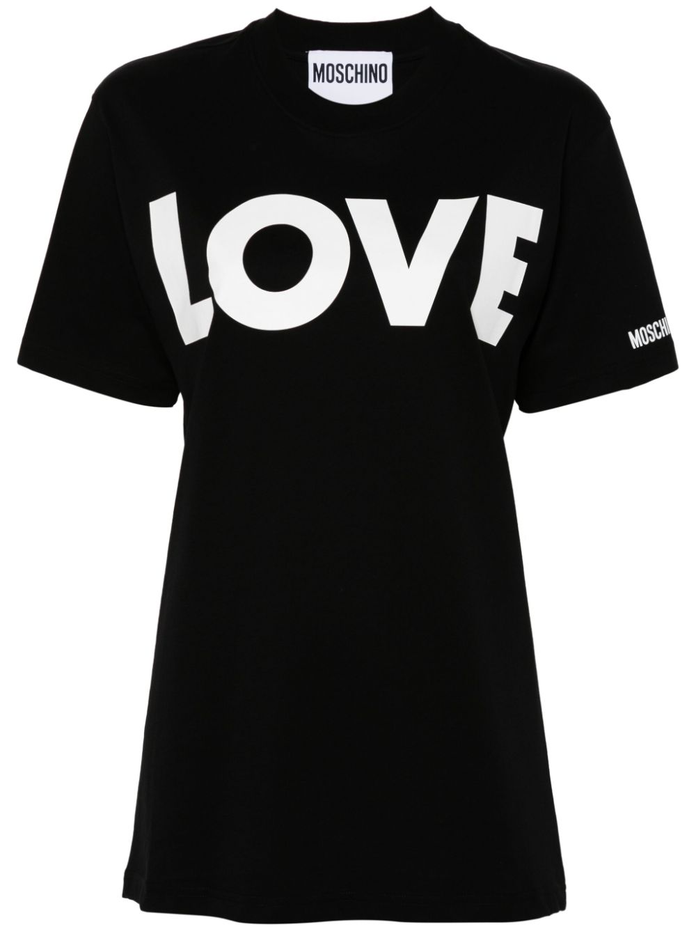 Text-print T-shirt - Black