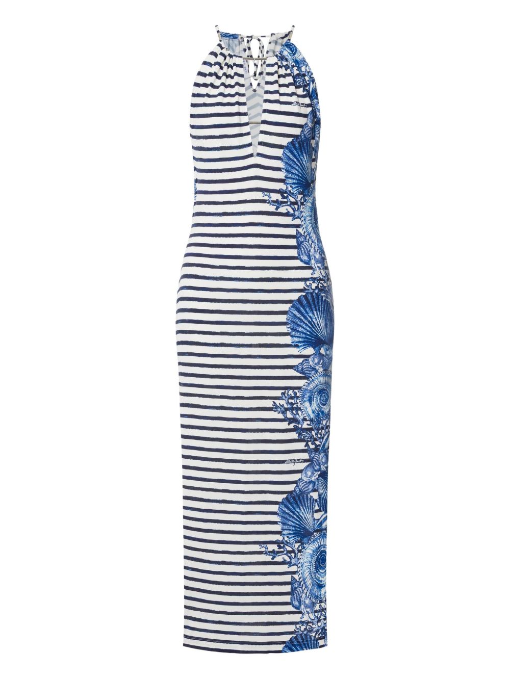 Alberta Ferretti striped dress - Black