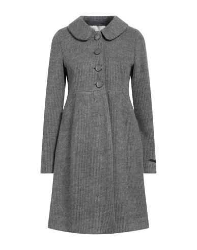 Woman Coat Grey Size 10 Wool, Acrylic