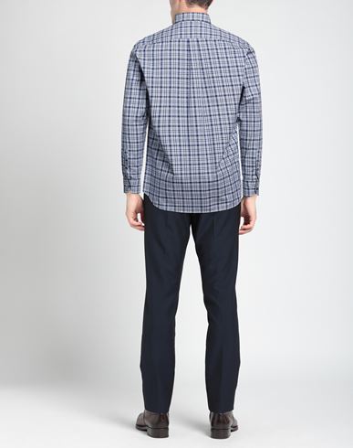 Harmont & Blaine Man Shirt Midnight blue Size M Cotton
