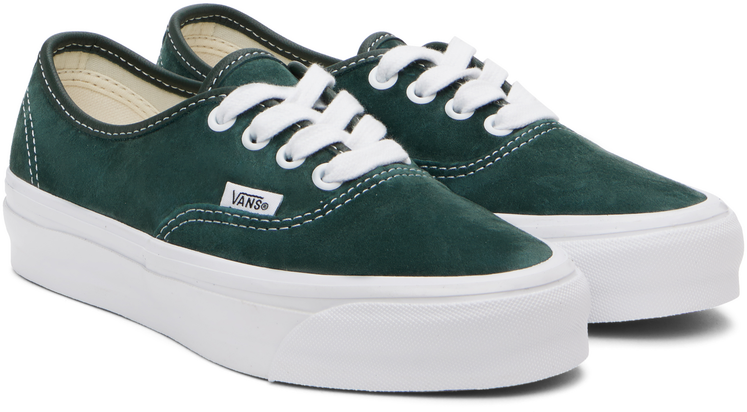 Vans Green Premium Authentic 44 Suede Sneakers