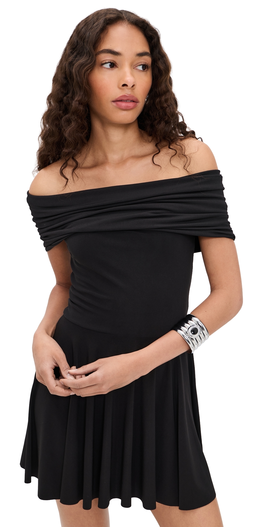 Flared Pickleball Dress Black
