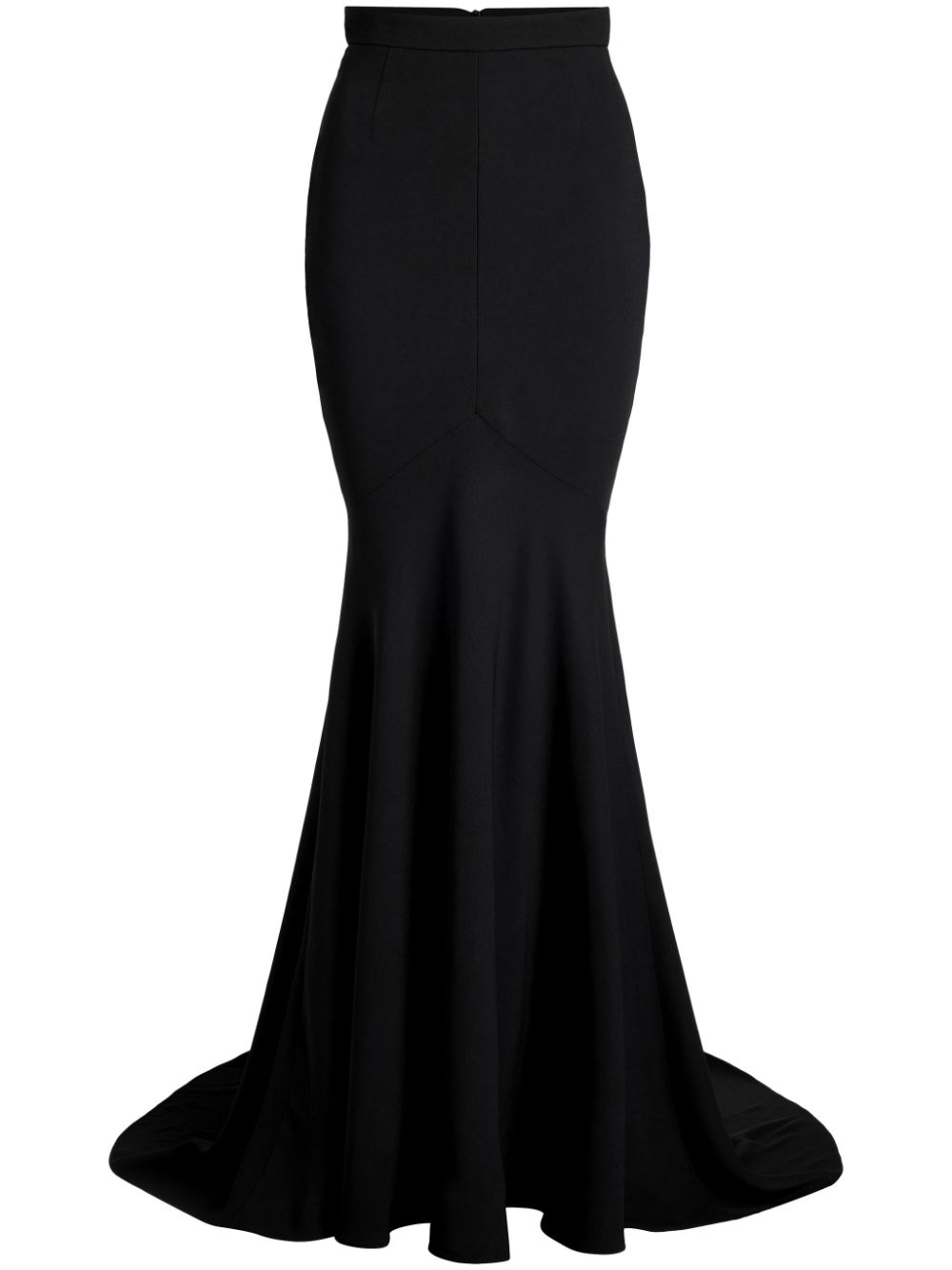 Crepe maxi mermaid skirt - Black
