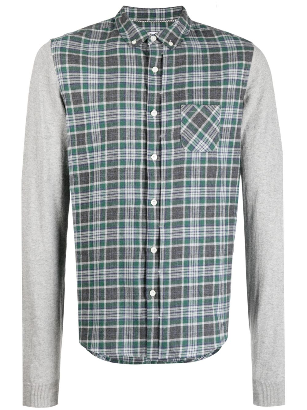 The Sebastien check-print shirt - Green