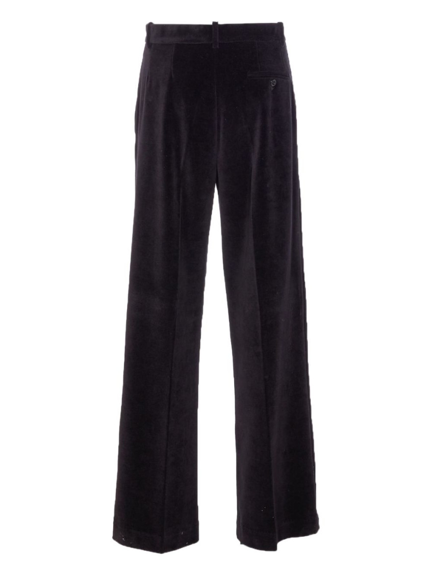 Cotton Wide-Leg Trousers