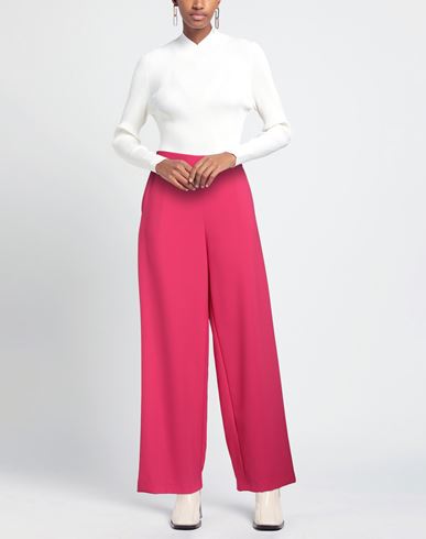 Clips Woman Pants Fuchsia Size 6 Polyester, Elastane