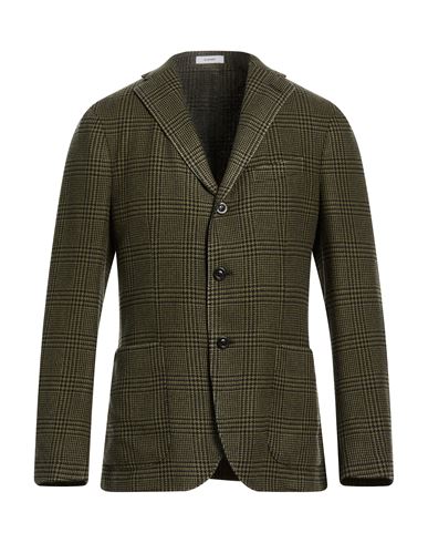 Man Blazer Military green Size 38 Virgin Wool, Cashmere