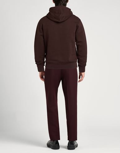 Man Sweatshirt Dark brown Size XS Cotton, Elastane