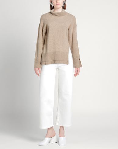 Woman Turtleneck Beige Size S Wool, Polyacrylic