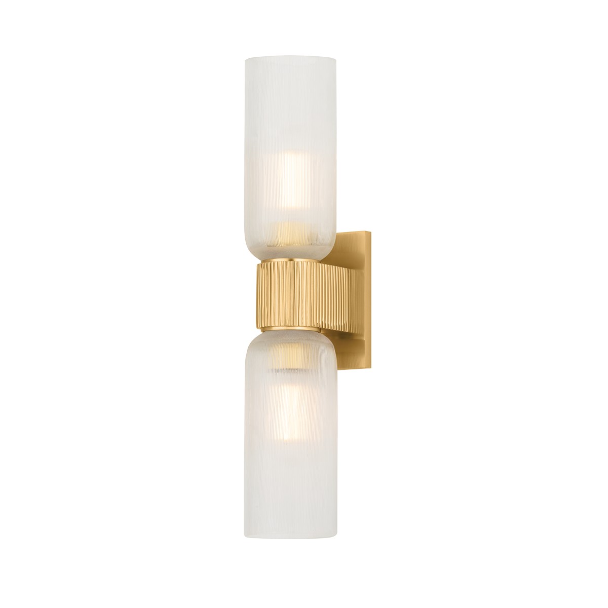 Aged Brass Wall Sconce from the Irondale Collection