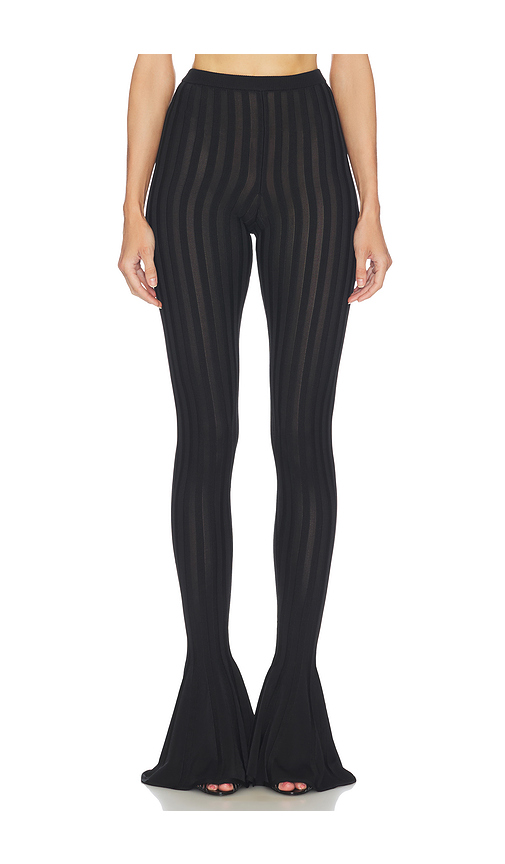 Helsa Kayleigh Flared Pant in Black. XL. Also in
