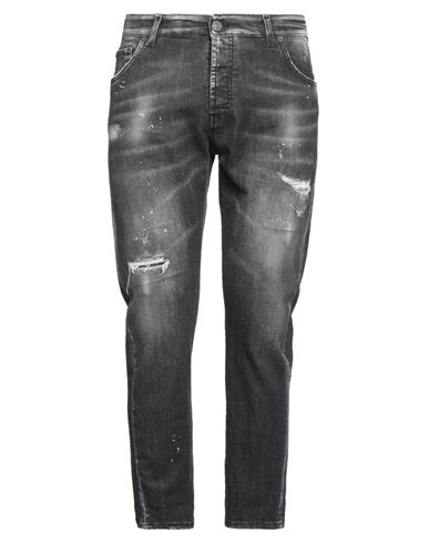 Patriòt Man Jeans Black Size 36 Cotton, Elastane