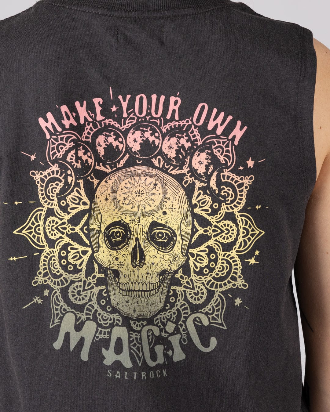 Saltrock Make Magic Womens Tank Dress in Dark Grey