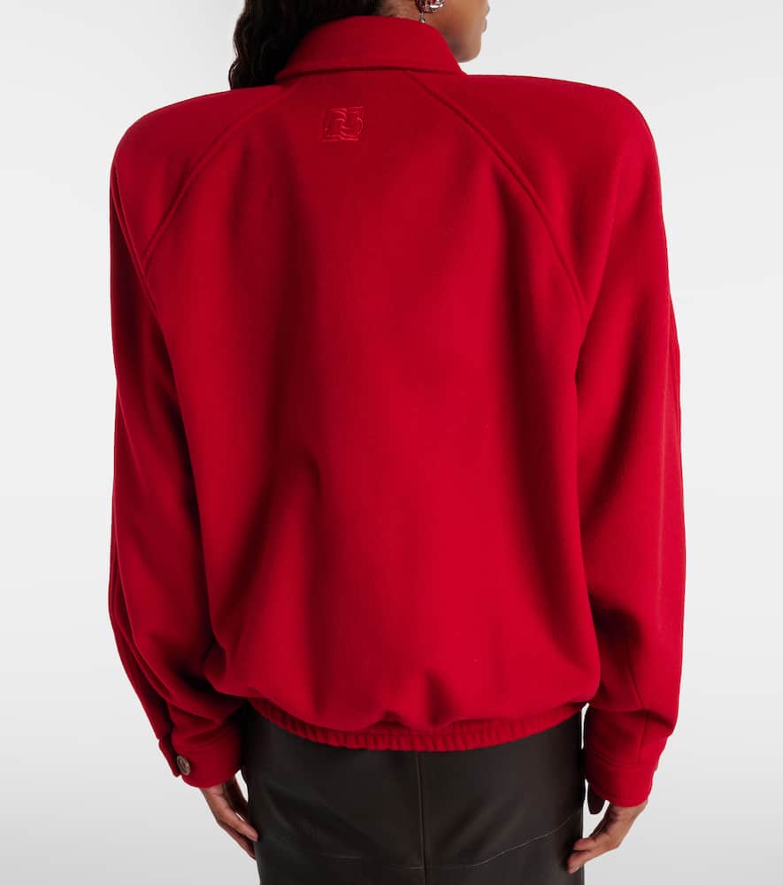 Wool bomber jacket