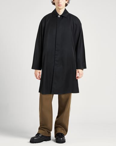 Man Overcoat & Trench Coat Black Size S Polyamide, Wool