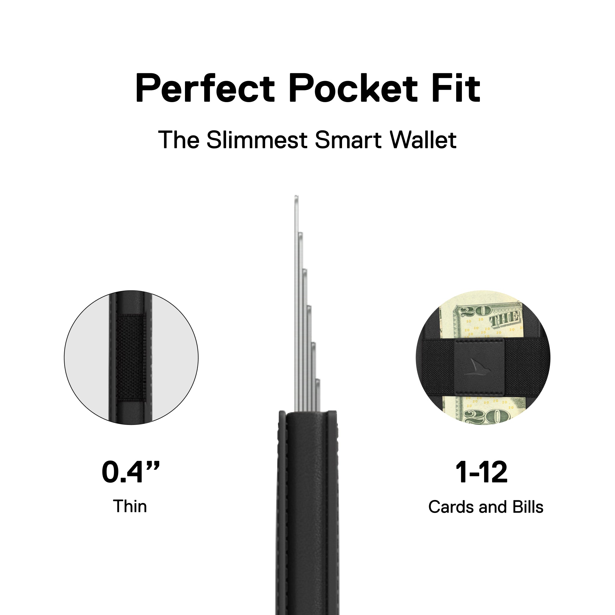 Men's Wallet - Smiley x Ekster Premium Slim Men's Wallet Trackable Wallet Leather Smart Wallet RFID Blocking
