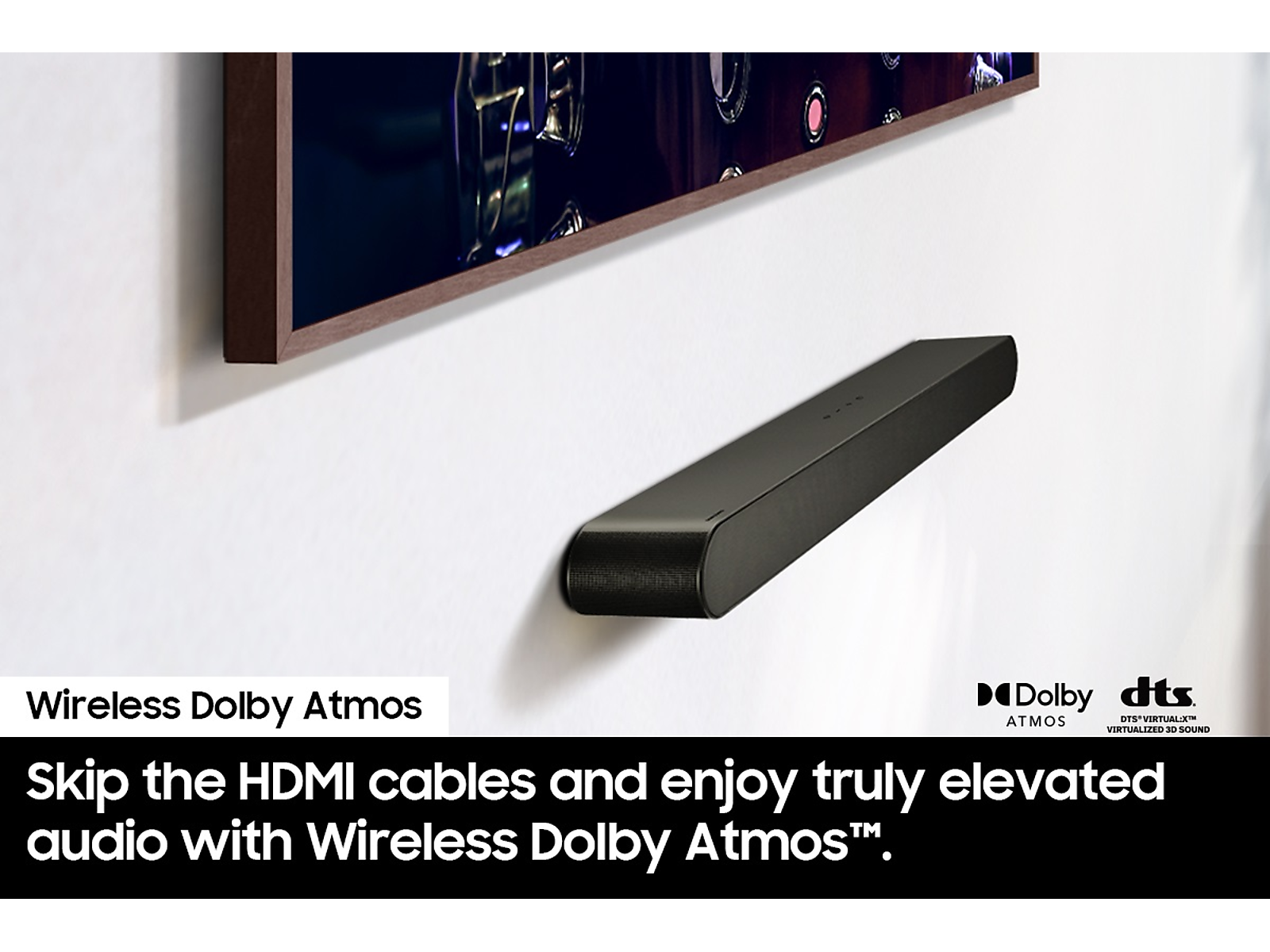 S-series All-in-one 5.0ch. Wireless Dolby ATMOS Soundbar w/ Q-Symphony / HW-S60D