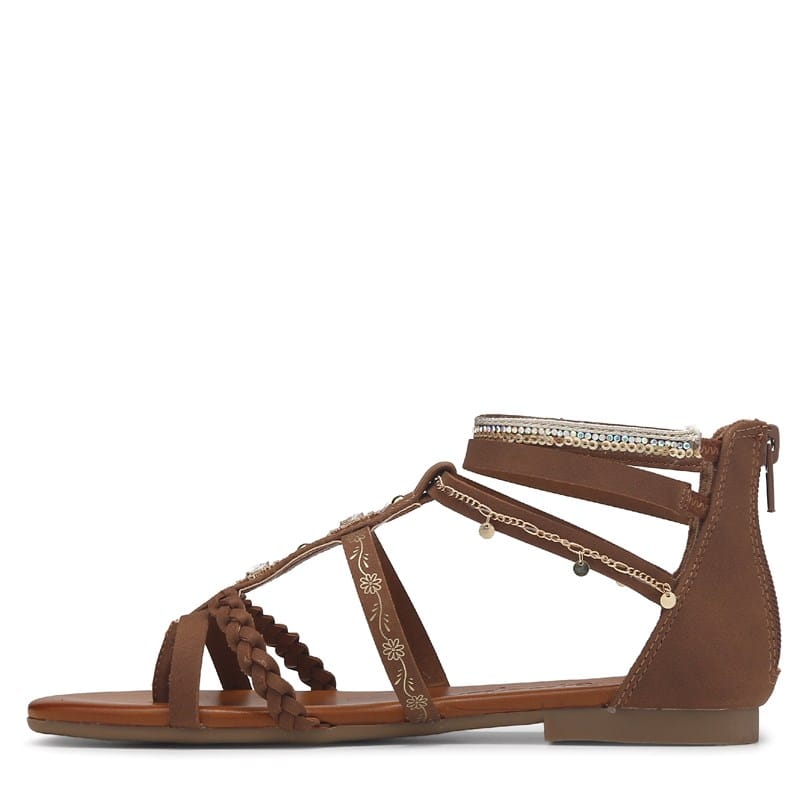 Women's Mani Gladiator Sandals (Cognac)