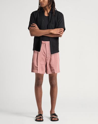 Man Shorts & Bermuda Shorts Antique rose Size 30 Linen, Tencel